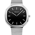 Obaku Obaku Onyx V253LXCBMC  V253LXCBMC кварцевые женские часы черный циферблат, браслет нержавеющая сталь — вид спереди