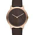 Armani Exchange Armani Exchange Dale AX2873  AX2873 кварцевые мужские часы коричневый циферблат, браслет кожаный — вид спереди