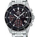 Casio Casio Edifice EFV-540D-1AVUDF (EFV-540D-1A) EFV EFV-540D-1A кварцевые мужские часы  черный циферблат, браслет нержавеющая сталь — вид спереди