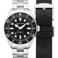 Spinnaker Spinnaker Spence SP-5097-11  SP-5097-11 механические мужские часы черный циферблат, браслет нержавеющая сталь — вид спереди