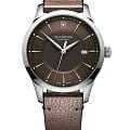 Victorinox Victorinox 241805  241805 кварцевые мужские часы коричневый циферблат, браслет кожаный — вид спереди
