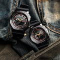 Casio Casio G-Shock GM-S2100CH-1A электронные женские часы часы крупный план серый циферблата