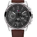 Tommy Hilfiger Tommy Hilfiger Sport 1791562  1791562 кварцевые мужские часы серый циферблат, браслет кожаный — вид спереди