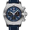 Breitling Breitling Avenger B01 Chronograph 45 AB01821A1C1X2  AB01821A1C1X2 механические мужские часы синий циферблат, браслет кожаный — вид спереди