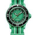 Swatch Swatch Sistem51 Scuba Bioceramic Standard SO35I100CS  SO35I100CS механические мужские часы черный циферблат, браслет нейлон — вид спереди