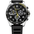Victorinox Victorinox Fieldforce Sport Chronograph 241892  241892 кварцевые мужские часы черный циферблат, браслет резина — вид спереди