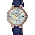 Casio Casio Sheen SHE-4543CGL-2A  SHE-4543CGL-2A кварцевые женские часы  циферблат, браслет кожаный — вид спереди