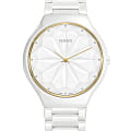 Rado Rado True Thinline Gem R27007702  R27007702 кварцевые женские часы белый циферблат, браслет керамика — вид спереди