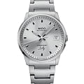 Mido Mido Commander Lady M021.207.11.031.00  M0212071103100 механические женские часы серебристый циферблат, браслет нержавеющая сталь — вид спереди