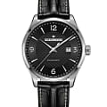 Hamilton Hamilton Jazzmaster Viewmatic Auto H32755731  H32755731 механические мужские часы черный циферблат, браслет кожаный — вид спереди