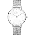 Daniel Wellington Daniel Wellington Petite Lumine Pressed Piano DW00100592  DW00100592 кварцевые женские часы  перламутровый циферблат, браслет нержавеющая сталь — вид спереди