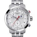 Tissot Tissot PRC 200 Chronograph NBA Special Edition T055.417.11.017.01 PRC 200 T0554171101701 кварцевые мужские часы белый циферблат, браслет нержавеющая сталь — вид спереди