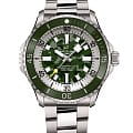 Breitling Breitling Superocean Automatic 46 Super Diver E10379D31L1E1  E10379D31L1E1 механические мужские часы зеленый циферблат, браслет титановый — вид спереди