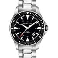 Hamilton Hamilton Khaki Navy Scuba Auto H82335131  H82335131 механические мужские часы черный циферблат, браслет нержавеющая сталь — вид спереди