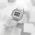 Casio Casio Collection LA-20WHS-7A кварцевые женские часы часы крупный план серый циферблата