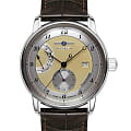 Zeppelin Zeppelin Fridrichshafen 85905  85905 механические мужские часы золотой циферблат, браслет кожаный — вид спереди