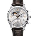 Certina Certina DS-8 Moon Phase C033.460.16.037.00 DS 8 C0334601603700 кварцевые мужские часы серебристый циферблат, браслет кожаный — вид спереди