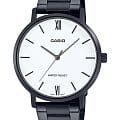 Casio Casio Collection MTP-VT01B-7BUDF (MTP-VT01B-7B)  MTP-VT01B-7B кварцевые мужские часы белый циферблат, браслет нержавеющая сталь с ip-покрытием — вид спереди