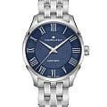 Hamilton Hamilton Jazzmaster Auto H42535140  H42535140 механические мужские часы синий циферблат, браслет нержавеющая сталь — вид спереди
