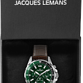 Jacques Lemans Jacques Lemans Sport 1-2091C,  австрия мужские часы на браслете кожаный боковой вид
