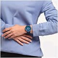 Swatch Swatch Big Bold Lacquered SB01N101 мужские часы синий циферблат на запястье