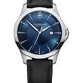 Victorinox Victorinox ALLIANCE 241906  241906 кварцевые мужские часы синий циферблат, браслет кожаный — вид спереди