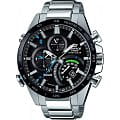 Casio Casio Edifice EQB-501XDB-1A EQB EQB-501XDB-1A кварцевые мужские часы черный циферблат, браслет карбон + полимер — вид спереди