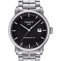 Tissot Tissot Luxury Powermatic 80 T086.407.11.201.02  T0864071120102 механические мужские часы черный циферблат, браслет нержавеющая сталь — вид спереди
