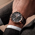 Mido Mido Commander Chronograph M016.414.36.081.00 мужские часы антрацитовый циферблат на запястье