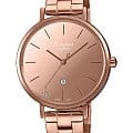 Casio Casio Sheen SHE-4544PG-4AUDF  SHE-4544PG-4A кварцевые женские часы шампань циферблат, браслет сталь с ip покрытием — вид спереди