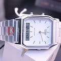 Casio Casio Collection AQ-230A-7DER  — детали корпуса и нержавеющая сталь
