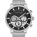 U.S. Polo Assn. U.S. Polo Assn. Crossing USPA1102-04  USPA1102-04 кварцевые мужские часы черный циферблат, браслет нержавеющая сталь — вид спереди