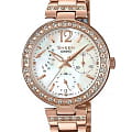 Casio Casio Sheen SHE-3043PG-7A  SHE-3043PG-7A кварцевые женские часы перламутровый циферблат, браслет нержавеющая сталь с ip-покрытием — вид спереди