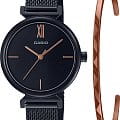 Casio Casio Collection LTP-2023VMB-1, ltp япония женские часы на браслете сталь с ip покрытием боковой вид