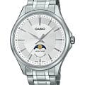 Casio Casio Collection MTP-M100D-7AVDF (MTP-M100D-7A)  MTP-M100D-7A кварцевые мужские часы  белый циферблат, браслет нержавеющая сталь — вид спереди