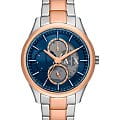 Armani Exchange Armani Exchange Dante AX1874  AX1874 кварцевые мужские часы  синий циферблат, браслет нержавеющая сталь — вид спереди