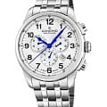 Candino Candino Chronograph C4744/1  C4744/1 кварцевые мужские часы  белый циферблат, браслет нержавеющая сталь — вид спереди