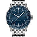 Breitling Breitling Navitimer Automatic 41 A17329161C1A1  A17329161C1A1 механические мужские часы синий циферблат, браслет нержавеющая сталь — вид спереди