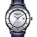 Kenneth Cole Kenneth Cole Automatic KC50784003  KC50784003 кварцевые мужские часы серебристый циферблат, браслет кожаный — вид спереди