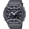 Casio Casio G-Shock GA-2100PTS-8ADR (GA-2100PTS-8A) GA-2100 GA-2100PTS-8A электронные мужские часы  серый циферблат, браслет пластик — вид спереди