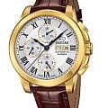 Jaguar Jaguar Le Chronographe J976/1  J976/1 механические мужские часы  серебристый циферблат, браслет кожаный — вид спереди