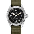 Hamilton Hamilton Khaki Field Expedition Auto H70315931  H70315931 механические мужские часы черный циферблат, браслет тканевый — вид спереди