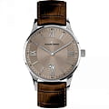 Jacques Lemans Jacques Lemans 1-1845D  1-1845D автокварц (кинетик) мужские часы коричневый циферблат, браслет кожаный — вид спереди