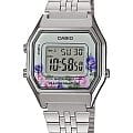 Casio Casio Illuminator LA680WEA-4C  LA680WEA-4C кварцевые женские часы серый циферблат, браслет  — вид спереди