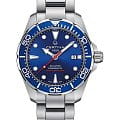 Certina Certinа DS Action Diver Powermatic 80 C032.407.11.041.00 DS Action C0324071104100 механические мужские часы  синий циферблат, браслет нержавеющая сталь — вид спереди