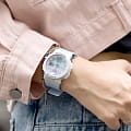 Casio Casio Baby-G BGA-250-7A3DR (BGA-250-7A3) электронные женские часы часы крупный план  циферблата