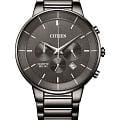 Citizen Citizen Chronograph AN8227-53H  AN8227-53H кварцевые мужские часы черный циферблат, браслет нержавеющая сталь с ip-покрытием — вид спереди