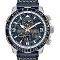 Citizen Citizen Promaster JY8078-01L  JY8078-01L кварцевые мужские часы синий циферблат, браслет кожаный — вид спереди