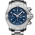 Breitling Breitling Avenger Chronograph 43 A13385101C1A1  A13385101C1A1 механические мужские часы синий циферблат, браслет нержавеющая сталь — вид спереди