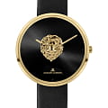 Jacques Lemans Jacques Lemans  Design Collection 1-2092F  1-2092F кварцевые женские часы черный циферблат, браслет кожаный — вид спереди